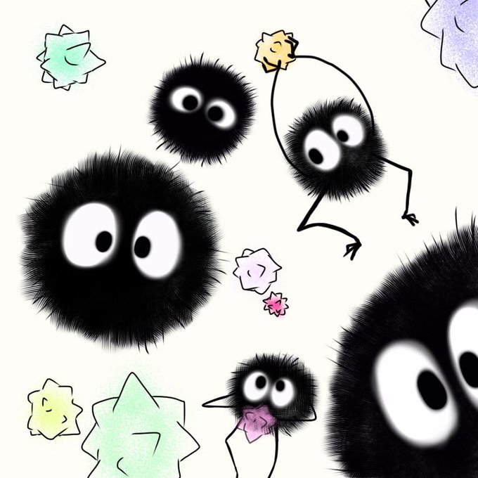 まっくろくろすけのtwitterイラスト検索結果 古い順
