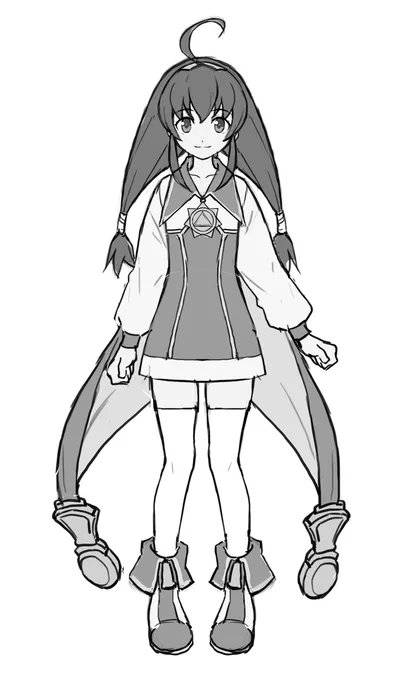 というわけで。
オメデタイ日にちなんで、今回またもひっそりこっそり機密漏洩。

さっきのアニバーサリーイラストが
ワイルドアームズシリーズ21周年記念ならば、
今回のデザインラフは、クリスマスプレゼントという事で。

着々と開発進行中デス! 
