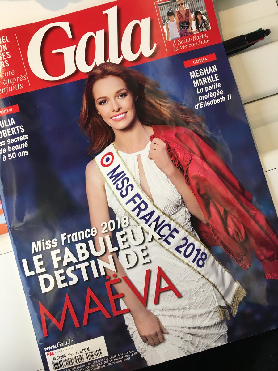 MissFrance's tweet photo. La belle @MaevaCouckeOff en couverture de votre @GALAfr 😍 #MissFrance2018 https://t.co/gFCmV05hqK