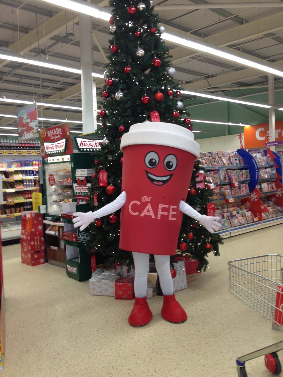 TescoCafe's tweet photo. Our mascot was at the @tesco Cafe in #Shettleston last weekend, it was great to meet you all! If you received one of our coupons make sure you pop in to claim your free hot drink to help warm you up on these cold days https://t.co/dCixp98f4C
