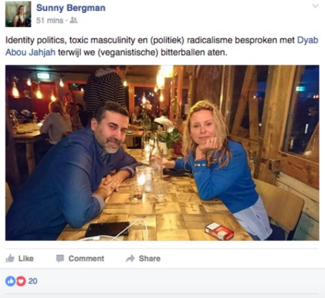 ACTIE! <a href="/VPRO/">vpro</a>-documentairemaakster Sunny Bergman dineerde met Hezbollah-terrorist. Bedrijven... waarom adverteren jullie nog op de <a href="/NPO/">MITO</a>?