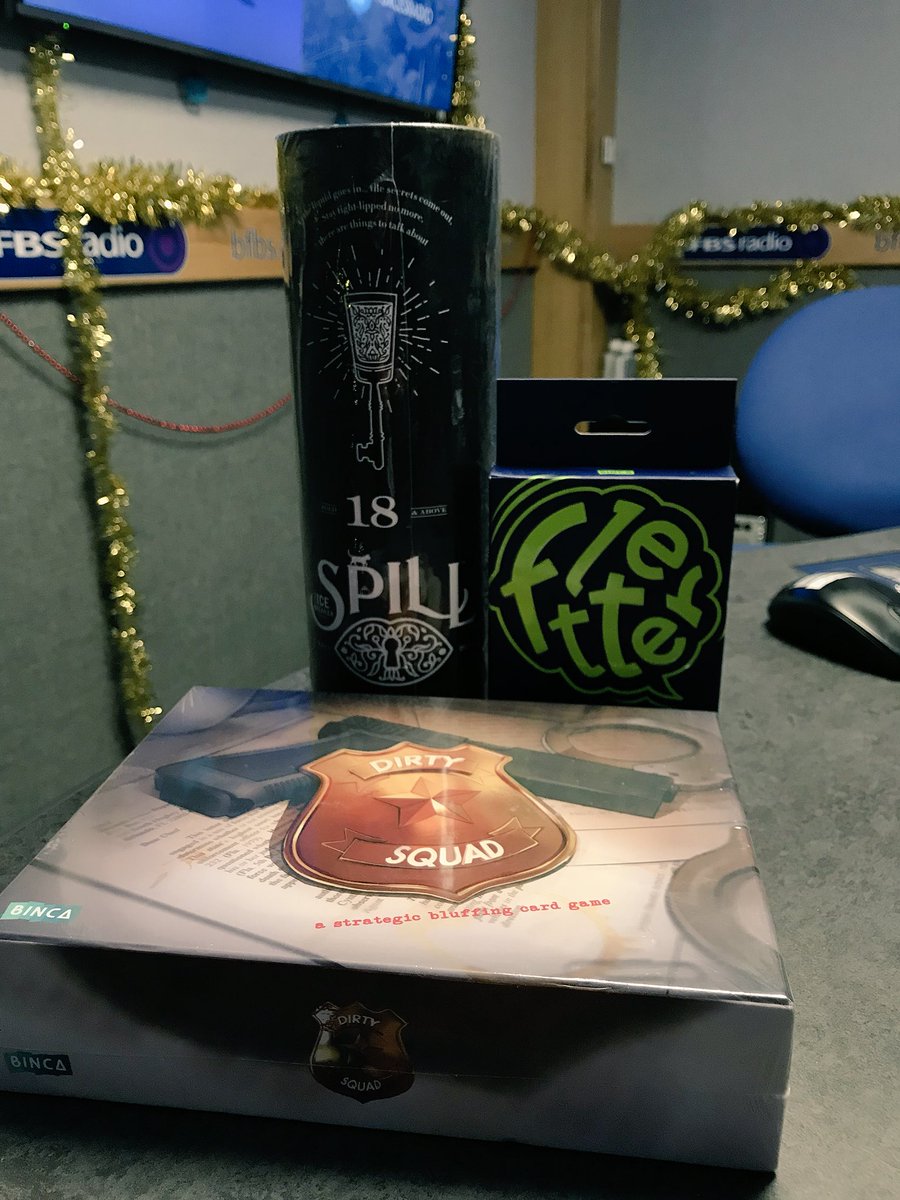 BFBSRadioHQ's tweet photo. All this week with #HatchandGeere @veritygeere giving you chance to win #BincaUK #partygames prize #Fletter #Spill #DirtySquad Just guess WHERE #HereIGoAgain was co-written by @Bernie_Marsden ??? Email your guess: hg@bfbs.com https://t.co/uakwXrgfEV