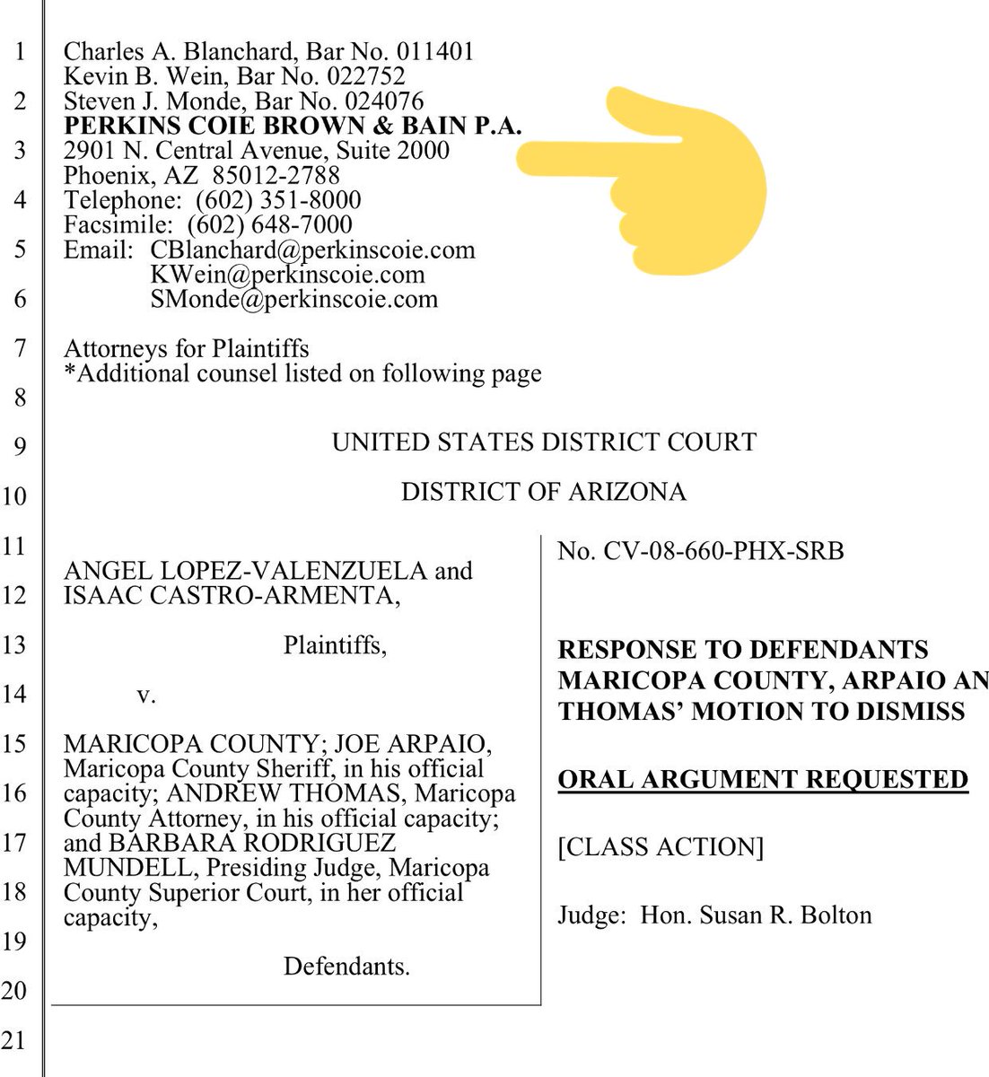 (11) For extra credit: Guess what firm went after  @RealSheriffJoe ?? If you guessed  #PerkinsCoie you win!! 