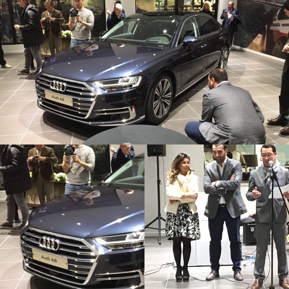 AriadnaVerge's tweet photo. Welcome nuevo Audi A8-Forget the car AUDI is More- super team #AudiMotorsol capitaneado por Nico y Ignasi Fabregas. Incondicional #isidremarch. En #quadis nunca se pone el sol. #ariadnaverge gracias #litvin Natalia Litvinova - De Vargas https://t.co/lF2IF71rnx
