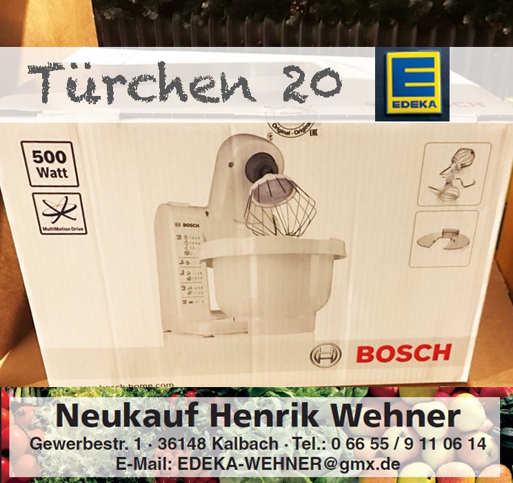 VeloCulTour's tweet photo. Die Küchenelfe für die Weihnachtszeit 🤗 Edeka Wehner aus Kalbach heute in unserem 20. Türchen! 10% Rabatt auf das gute Gerät. #adventskalender #velocultour https://t.co/ykCzacdodO