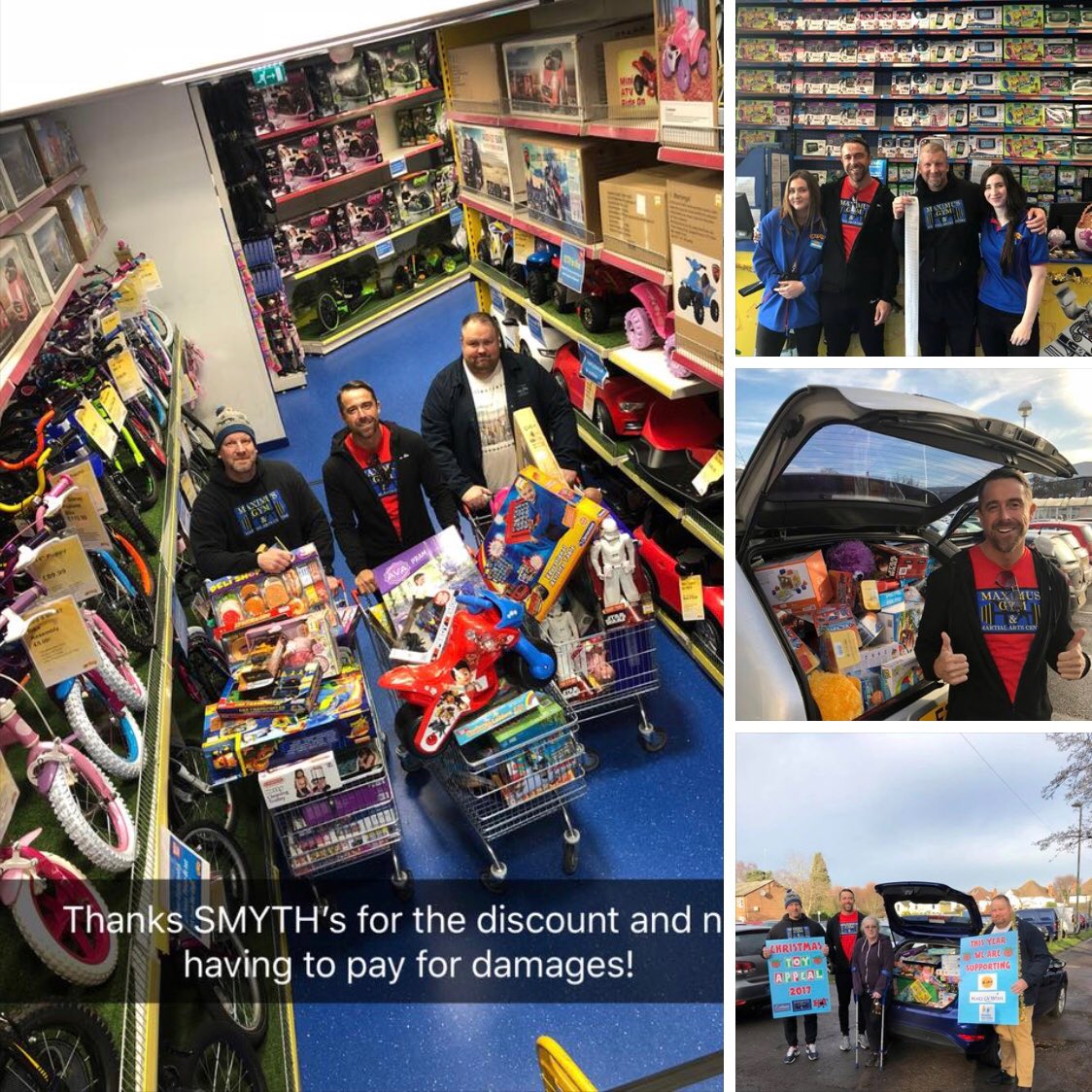 maximusgymfrim's tweet photo. Big thanks to @SmythsToysUK for helping us with our ToY Appeal for @MakeAWishUK. @JamesFoxInvest https://t.co/nbdwM0O7pS