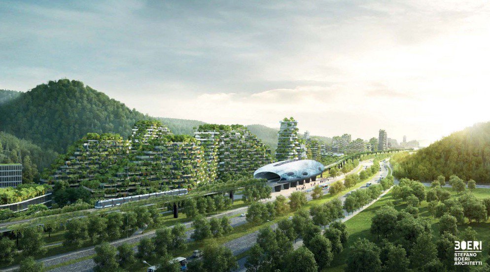 La #Chine dévoile le projet “Liuzhou Forest City”, la #SmartCity 100% reboisée pour absorber la pollution bit.ly/2uhr2cI <a href="/latelier/">L'Atelier BNP Paribas</a>