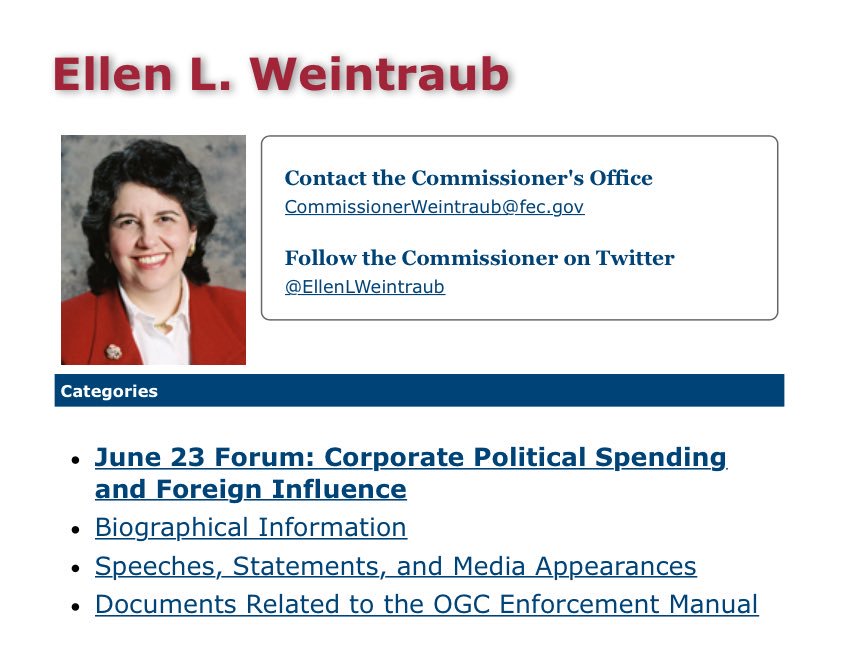 (12) You might be wondering how all this money from Democrats makes it to  #PerkinsCoie without raising any red flags with the  #FEC ?!? Ah well, the commissioner is a former lawyer there as part of their Political Law Group 