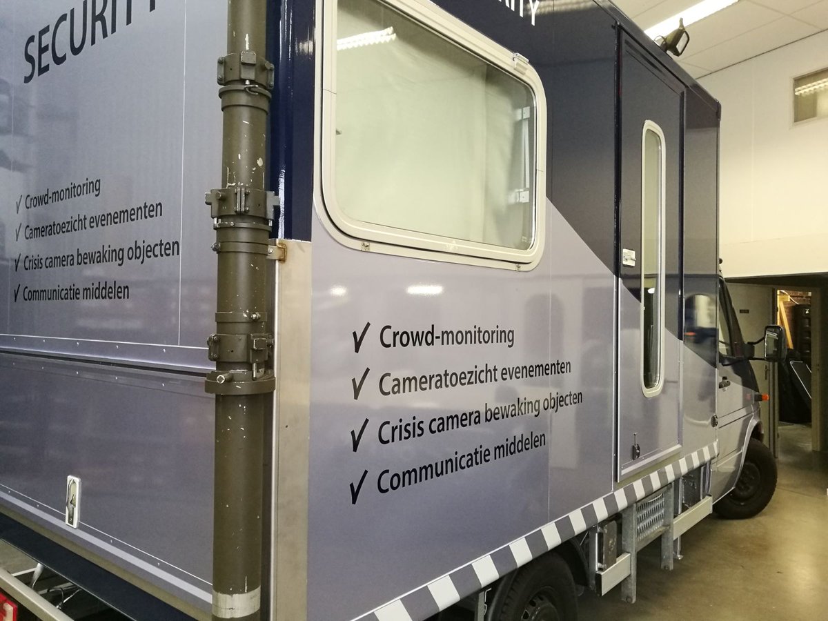 JenSSecurity's tweet image. De VC auto heeft een metamorfose ondergaan, erg blij met het resultaat! #Veiligheidvooralles #safety #crowdmonitoring #cameratoezicht