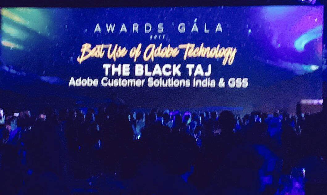 SasidharanJay's tweet photo. Bringing the trophy home! Best use of @adobe tech -Super proud of the team! #WWSC2018 https://t.co/GCys9HPzG2