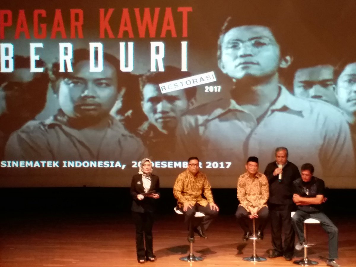 Pusbangfilm Ø¹ÙÙ ØªÙÙØªØ± Slamet Raharjo Setelah Direstorasi Penyimpanan Juga Menjadi Penting Agar Film Tidak Rusak Lagi Press Conference Peluncuran Hasil Restorasi Film Pagar Kawat Berduri Sinematek Indonesia Rabu 20 12 Https T Co Edipc6p7ud