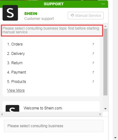 SheIn_Help's tweet image. 2. For any inquiries, you can follow the steps below to contact our online customer service (PC version)