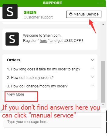 SheIn_Help's tweet image. 2. For any inquiries, you can follow the steps below to contact our online customer service (PC version)
