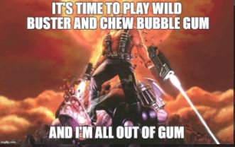 grandyoCom's tweet photo. Vote for the latest #wildBuster contest entry and make your own one too!
https://t.co/EjtzpQ7pYG… 
#wildbusterHoT #memes #twitchstream #twitch #fanart #gameart #gamereviews #gamedev #indiedev
#dukeNukem #serioussamiam https://t.co/hJuHe4c4Aa