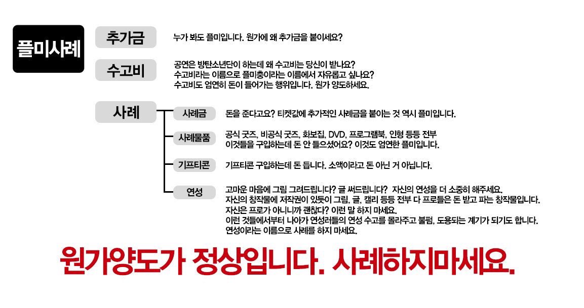 btsmoneysaver's tweet photo. 수고비는 플미인가요? 사례물품은 플미인가요? 궁금한 당신을 위해 가져왔습니다. 출처 김수애님 skim_3D https://t.co/x5KDYkqj7v