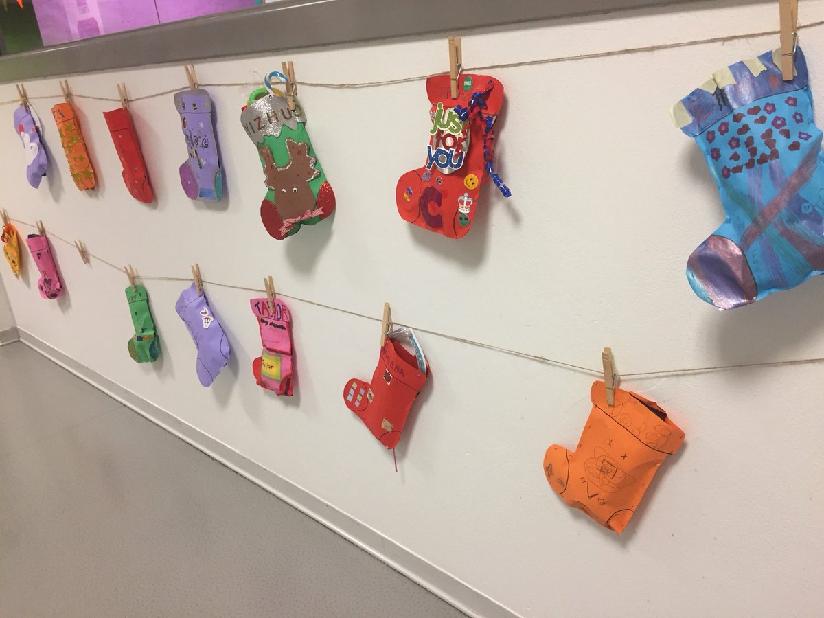 The stockings were hung by the classroom with care.... We can’t wait to find out who our secret befanas are today! Happy holidays to everyone! Love, 2K