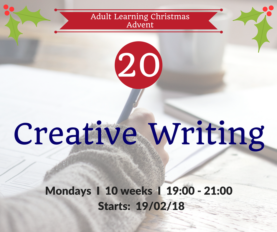 Adult Learning #AdventCalendar  Door No. 20... #creativewriting  ow.ly/FttC30hc8qM