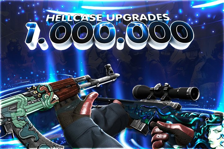 hellcasecom's tweet image. 🌀1.000.000 HELLCASE UPGRADES🌀

- Click goo.gl/Hv8dZ6
- RT + Tag 2 Friends

The Results will be published after 2 days!

#csgo #giveaway