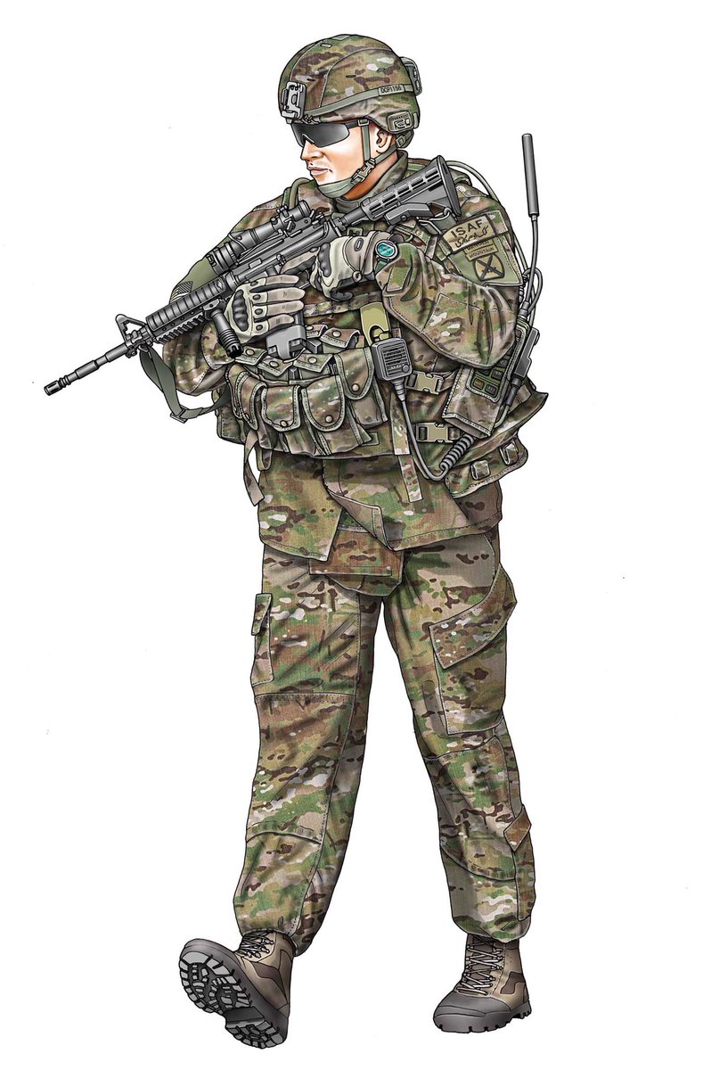 坂本 明 Twitter પર 最近のアメリカ軍の迷彩戦闘服 イラストでは