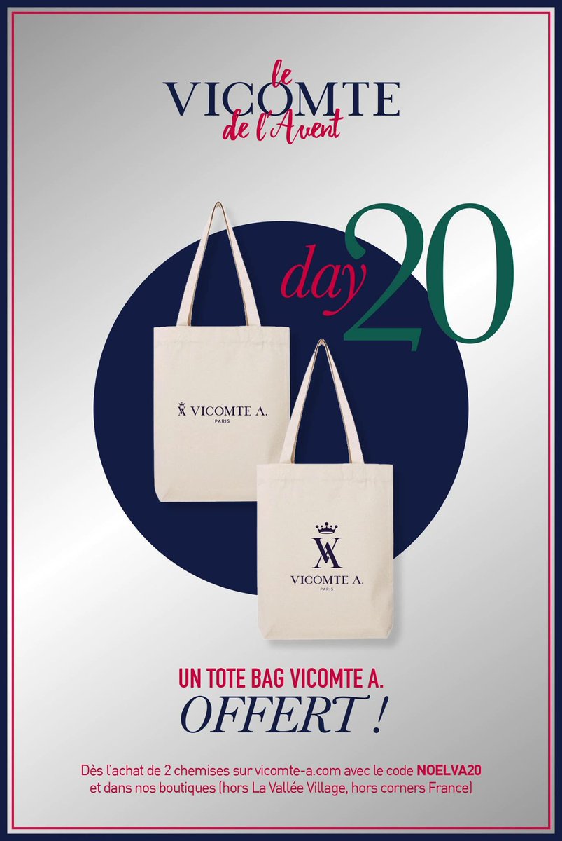 Repartez avec un tote bag VICOMTE A. 🎁🎄🎅🏼