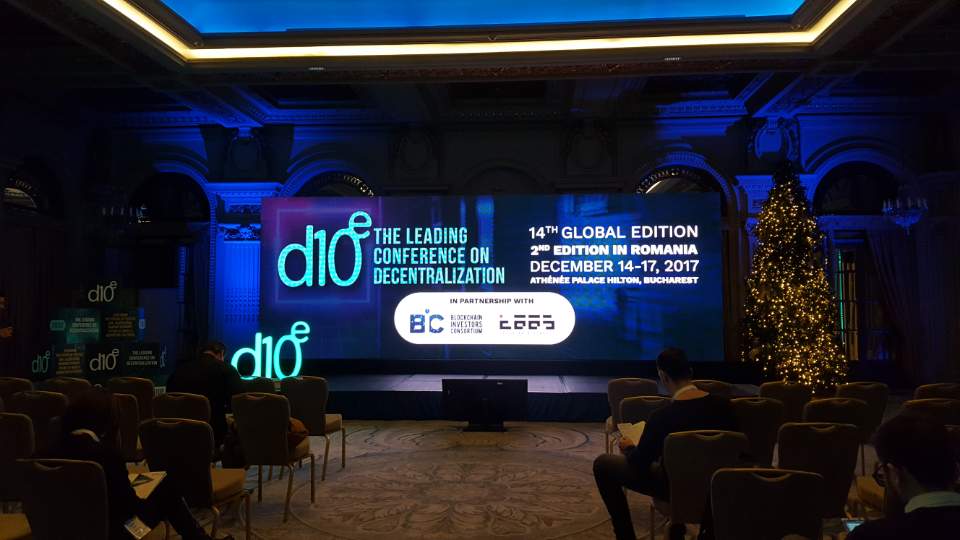 hdac_rizon's tweet photo. Hdac took centre stage at the d10e conference held in Bucharest. Alongside a fun “Facts, Fiction and Future” keynote on all things ICO from Hdac advisor Eddy Travia, event goers were treated to a prototype of our inventive IoT platform. Next up: Davos! https://t.co/oUw5aq5Zy2