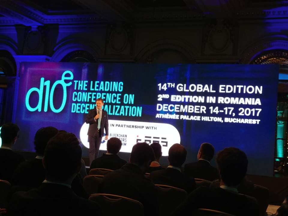 hdac_rizon's tweet photo. Hdac took centre stage at the d10e conference held in Bucharest. Alongside a fun “Facts, Fiction and Future” keynote on all things ICO from Hdac advisor Eddy Travia, event goers were treated to a prototype of our inventive IoT platform. Next up: Davos! https://t.co/oUw5aq5Zy2