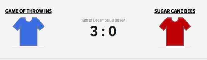 F567_'s tweet photo. #Clapham Tuesday leaders @gameofthrowins1 made it 7 wins out of 7 last night, beating second-placed @SugarCaneBees 3-0 https://t.co/CZa4z7DdFo