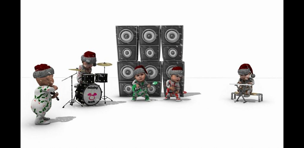 BlenderNation's tweet photo. New post: Video: Merry Christmas 2017 | Rock on Baby! https://t.co/WiVBtyyCKd #b3d https://t.co/Q4lNvf2tja
