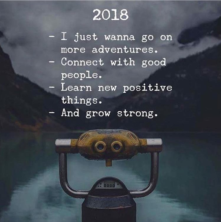 Setting goals for 2018 👏🏻😊 #2018 #goals #adventures