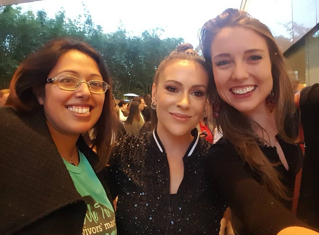 Ucla444's tweet photo. MT @ChelseaLeeBee: Brenda Gutierrez &amp; @Alyssa_Milano y'all.

Brenda organized #MeTooMarch #1 in LA &amp; Alyssa picked up @TaranaBurke's 10 y/o phrase &amp; sent the tweet heard 'round the world~"If you've been sexually harassed or assualted, write '#MeToo' as a reply to this tweet"//🙏 https://t.co/NYzGTJYncz