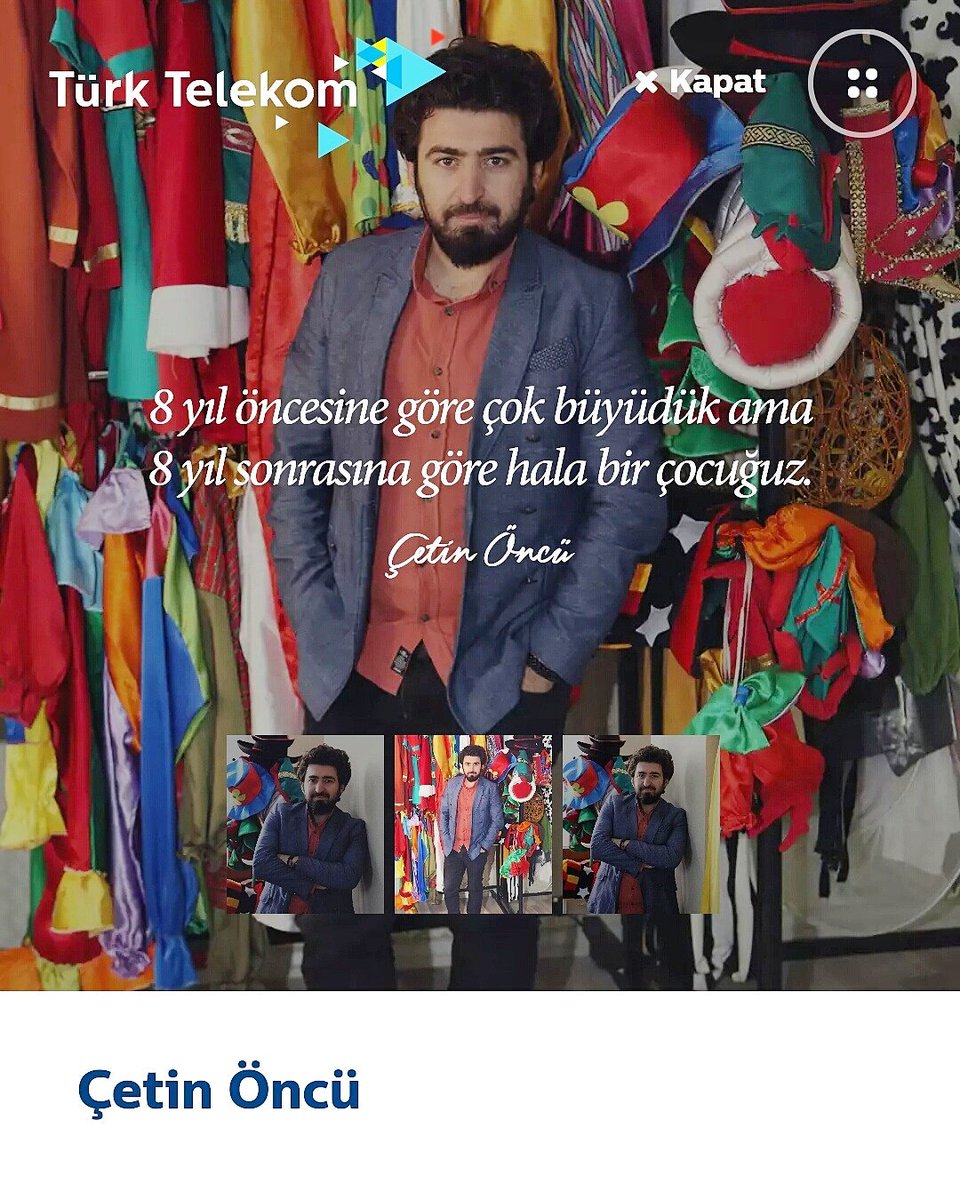 CocukOncu's tweet photo. Türk Telekom'un Türkiye genelinde düzenlemiş olduğu "Sen Yeter Ki Hayal Et" başarı hikayeleri kapsamında
Kurucu Ve Genel Koordinatörümüz Tiyatro-Dizi-Sinema Oyuncusu Çetin ÖNCÜ'nün  başarı hikayesini Türk Telekom resmi sitesinde veya sen yeterki hayal et sitesinden okuyabilrsiniz https://t.co/SzFp4LlCDh