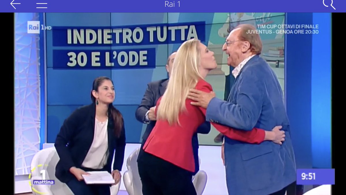 marcoluci1's tweet photo. Super ospitata questa mattina a @Unomattina del grande @Renzo_Arbore da @benerinaldi e @francodimare con simpatica #incursione di @eleonoradaniele #StorieItaliane @Renzo_Arbore  #CD #music e stasera su @RaiDue #IndietroTutta #30elode @Raiofficialnews https://t.co/r26Pr6T4DZ