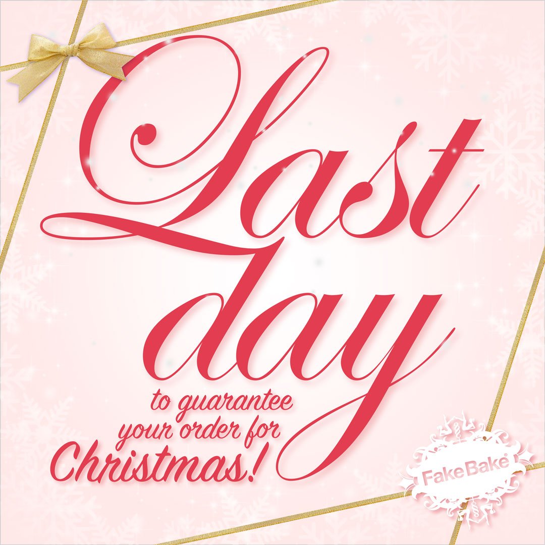 FakeBakeBeauty1's tweet photo. Today is the LAST DAY to order in time for Christmas!! Give the gift of bronze this year and make sure Tanta pays a visit to your home 🎅🏽🎄🎁 https://t.co/3EIO3yA0lo