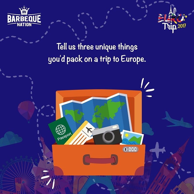 BarbequeNation's tweet photo. #ContestAlert Wish for a trip to ur dream destination in Europe?Comment with #GoodToGo.
Best answers earn u a star, to be claimed at the outlet.
Participate in the challenges at the outlet &amp; earn more stars.
More stars mean higher chances of winning!
Book: https://t.co/9YiORQOG8B https://t.co/Cc7ojhy0Ea