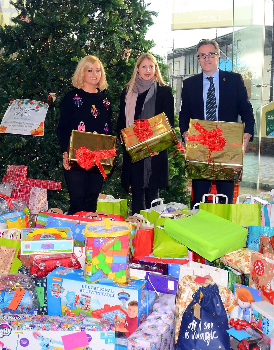 The Spirit of Saint Patrick Xmas Appeal - The Centre Giving Tree, in association with Social Services, had a record response of donated presents this year and made sure that every child in Downpatrick had a treat for Christmas!