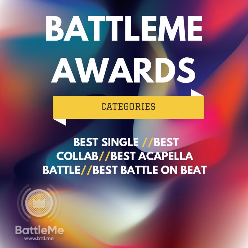 rapfame_app's tweet photo. 3,2,1 Go! 💥BattleMe Awards 2017 is launched.🔥🔥🔥 Who will become the winners? You decide. Vote for the nominees today.🏆🏆🏆 #awards2017 #BattleMeAwards #bestsingle2017 #bestbattle2017 #betscollab2017 #battlemeapp https://t.co/JcRlyiYBS9