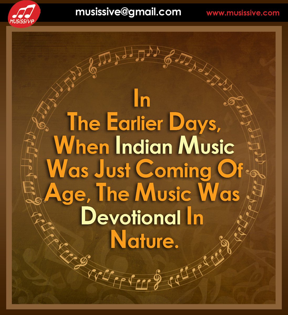 beAmusician_in's tweet photo. In the earlier days, when Indian Music was just coming of age, the music was Devotional in Nature.
#BeMusissive #DidYouKnow #Musicfacts #AajSeTeri #Jayalalithaa
#PradyumanMurderCase #Swachh_Twitter_Abhiyan #SlamDoorsNoMore
#WednesdayWisdom #TaimurAliKhan #SlamDoorsNoMore #tweet https://t.co/VuMC75MRsq