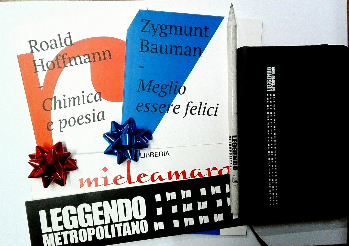Meetropolitan35's tweet photo. #20dicembre tempo di corse alla ricerca degli ultimi #regali di #Natale 

Ecco un'idea firmata @LeggendoM e @LibrerieAmaro!

@RoaldHoffmann  "Chimica e poesia"
@ZygmuntBauman1 "Meglio essere felici"
Agenda, matita e segnalibro @LeggendoM 
Segnalibro @LibrerieAmaro 
Che ne dite? https://t.co/BS9XL1JqRm