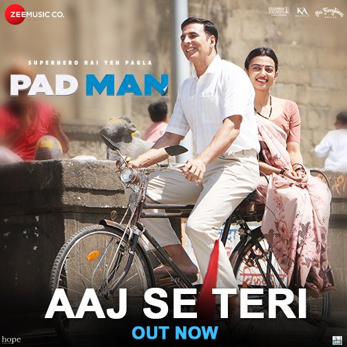 Songdekho's tweet photo. #AajSeTeri Official Video Song @akshaykumar @radhika_apte @sonamakapoor
Voice of @raiisonai
Directed by #RBalki
@mrsfunnybones @SonyPictures @kriarj @ZeeMusicCompany @PadManTheFilm
Movie Releasing on 26th January 2018.
https://t.co/3rAG4scsIG https://t.co/z5QIxYg5Ir