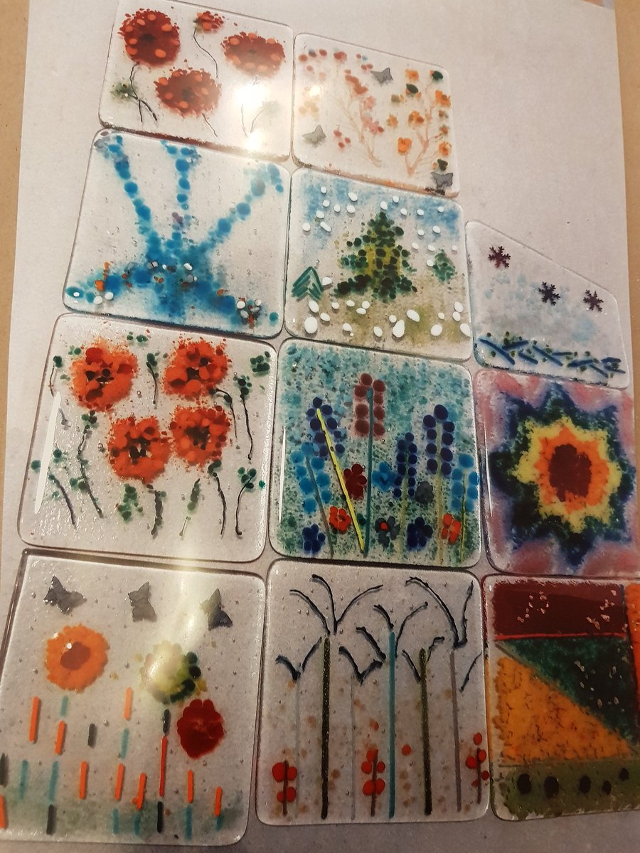 Some of our creations with Twice Fired <a href="/twicefiredglass/">Kate Park</a> @WYFWI