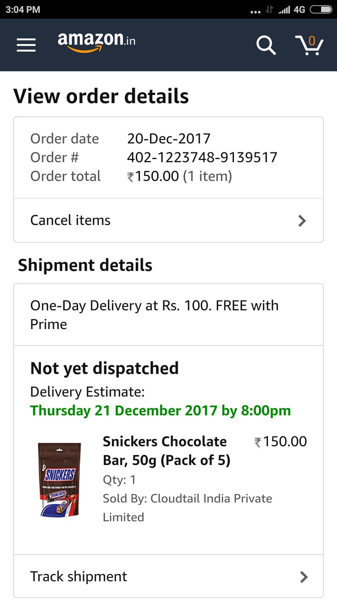 Tushar2570's tweet photo. @amazonIN  #SnickersHungerMaze
Completed puzzle for #snicker found all products under moody category and also bought "" Snickers Chocolate Bar, 50g (Pack of 5) "" that will sure increase my chance of winning. https://t.co/je6VgazxOZ