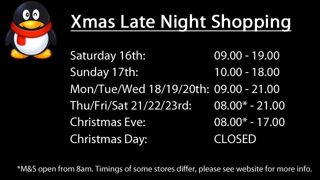 We're open until 9pm tonight for late night shopping ! <a href="/clonmel_ie/">Clonmel Town</a>