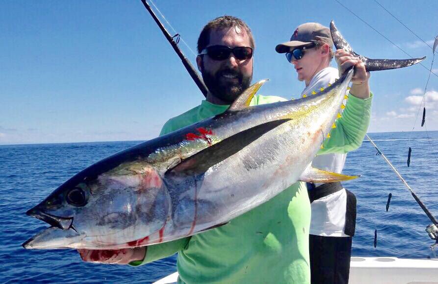 Jackpot_Fishin's tweet image. Another fantastic day Offshore Fishing in Quepos today aboard GOOD DAY, with our group catching:

1 Blue Marlin est 150lb
1 Sailfish
3 Yellow Fin Tuna 80lb, 70lb, 40lb
And 1 Dorado

A pretty perfect day on the water by anyone's standards!  Back out there tomorrow!