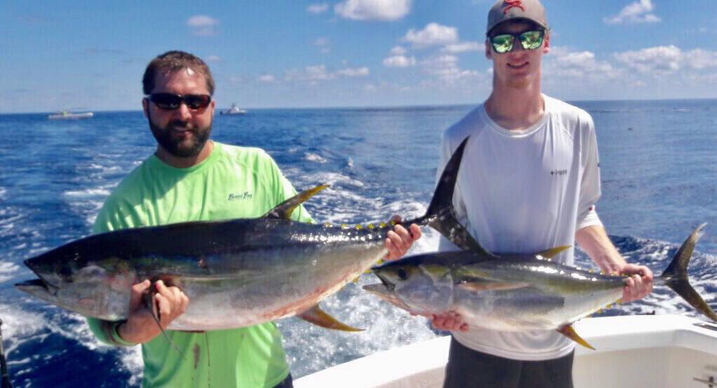 Jackpot_Fishin's tweet image. Another fantastic day Offshore Fishing in Quepos today aboard GOOD DAY, with our group catching:

1 Blue Marlin est 150lb
1 Sailfish
3 Yellow Fin Tuna 80lb, 70lb, 40lb
And 1 Dorado

A pretty perfect day on the water by anyone's standards!  Back out there tomorrow!