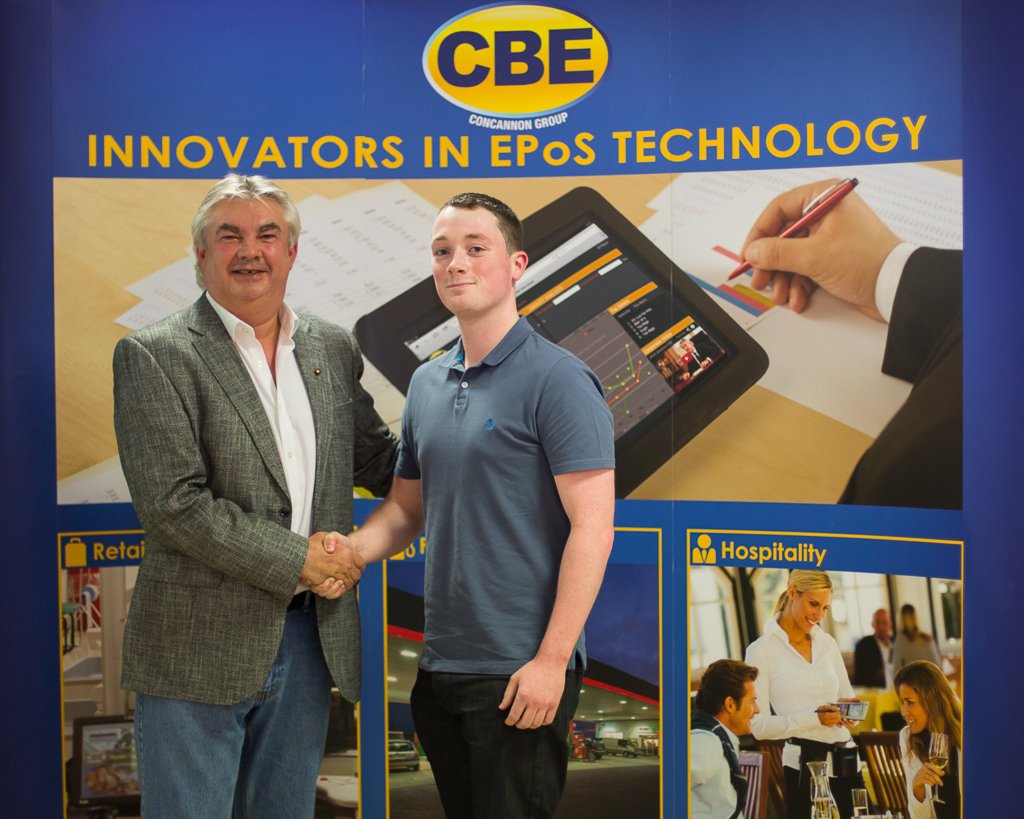 CBE_EPoS's tweet photo. Congratulations to Cameron Bates who has been promoted to UK Team Lead. Cameron was also awarded CBE's 'Service Executive of the Year' for 2017. He is seen pictured below accepting both accolades from Gerard Concannon, CBE's Chairman. https://t.co/ZEPjaIIG1z