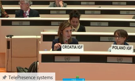 IGFCroatia's tweet photo. CRO-IGF at #IGF2017 on Rights in the Digital World session https://t.co/jgJYYbRru9
