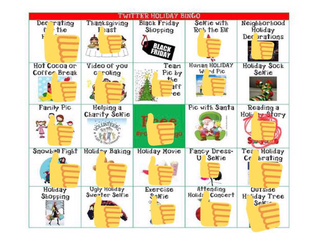 MsMarlow1's tweet photo. #Resholidaybingo                     #teamholidaycelebrating https://t.co/ZFatxaFjmH