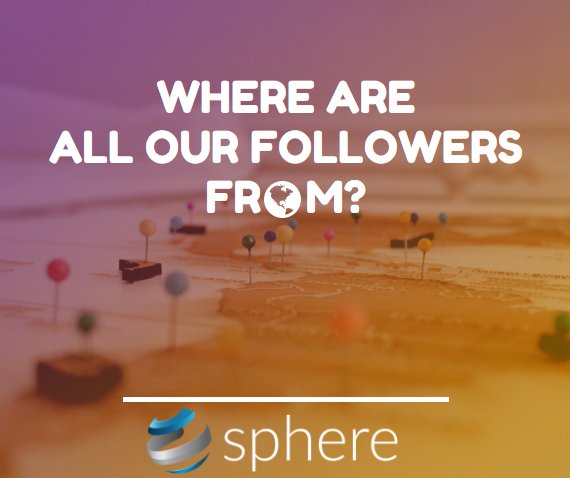 SphereOfficial1's tweet photo. Where are all our followers from? We want to know you more! #spheresocial #socialnetwork #network #socialmedia #internet #digitalrevolution #tokens #ICO https://t.co/7lau6nKick https://t.co/cxS6IKf7at