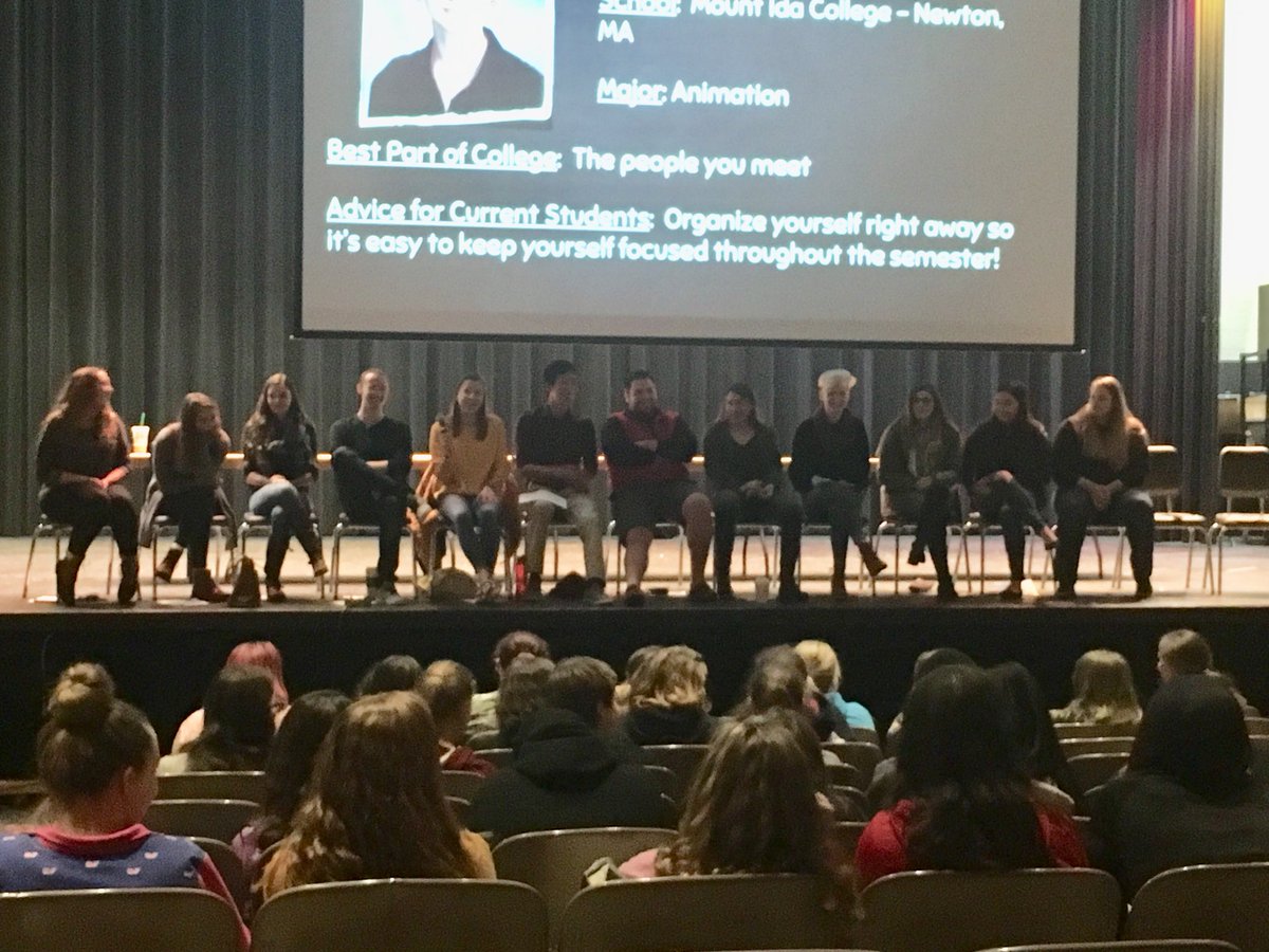 MsTutolo's tweet image. So happy to see all of these thriving Wamogo graduates!! #alumnipanel