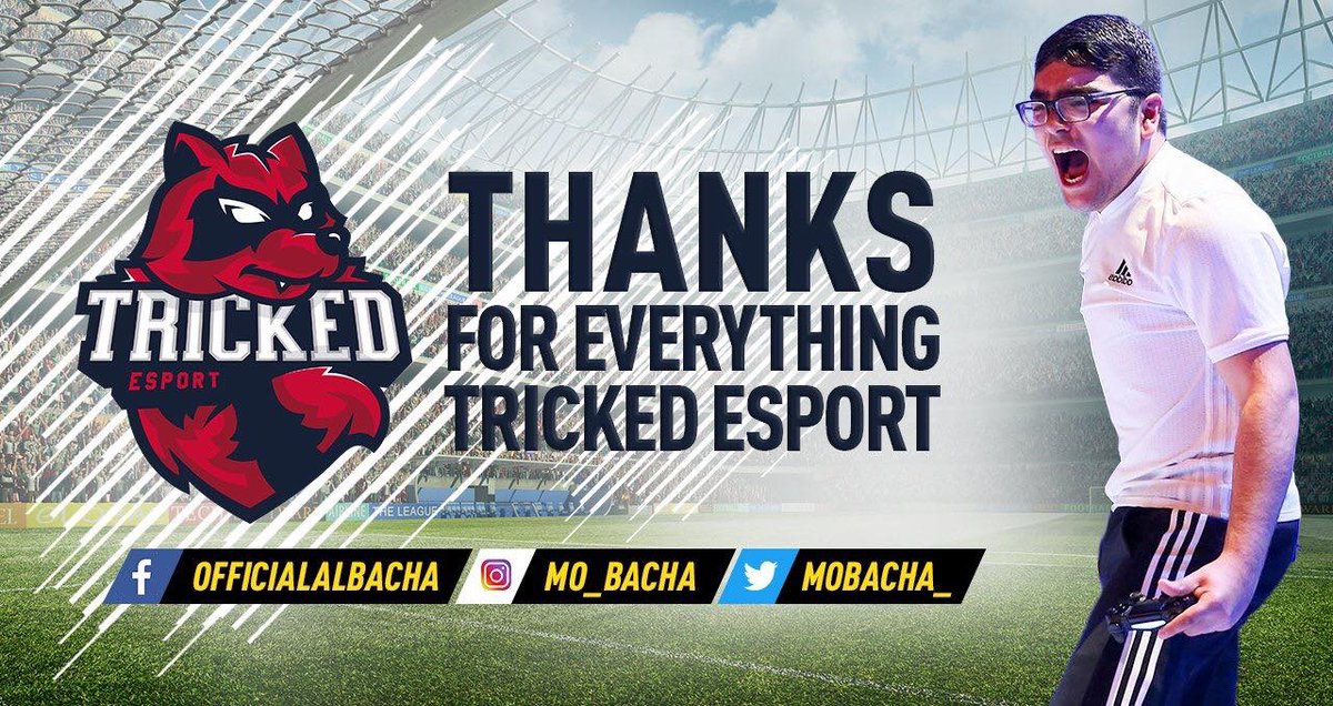 mobacha_'s tweet photo. I have officially decided to part ways with @TRICKED_esport from the 1st January of 2018. It is time to move on and find new challenges. Thanks to Tricked for everything, it's been amazing!

I am a free agent from the 1st and will be searching for a team! 

RT's appreciated. https://t.co/mDMJAkoWdr
